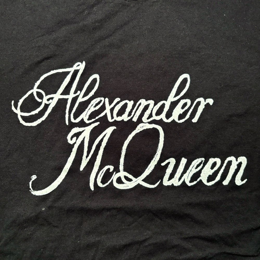 Alexander Mcqueen Rare Script Tshirt - image 5
